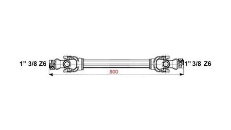 CARDAN HOMOLOGAT CE SHAFT profi line KAT.6 lungime 800mm
