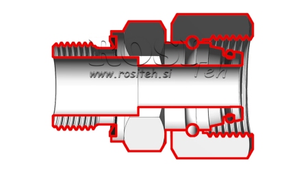 VANĂ HIDRAULICĂ UVOJNI VIJAČNI SPOJ AOVR ED BSP3/8 - M18X1,5