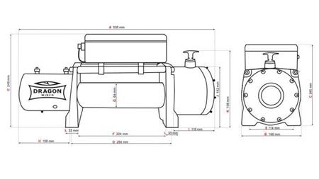 TREUIL ÉLECTRIQUE 24 V DWM 12000 HD - 5443 kg