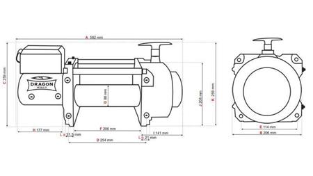 WINCH ELECTRIC 24 V DWT 18000 HD - 8165 kg