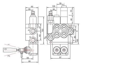 HYDRAULIC VALVE 2xP40 FLOATING