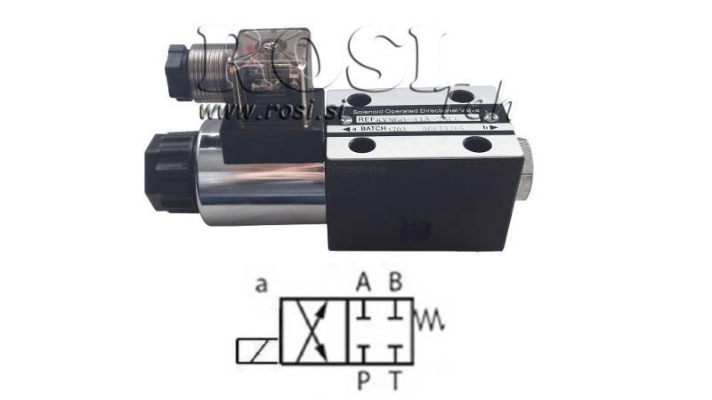 VALVOLA ELETTROMAGNETICA IDRAULICA CETOP 3 12/24/230V 1A