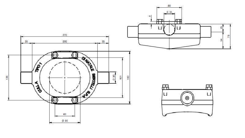 CRADLE CAT.1 -95 (7 tons) - dimensions