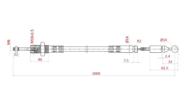 TRESSAGE L=2500 - boule